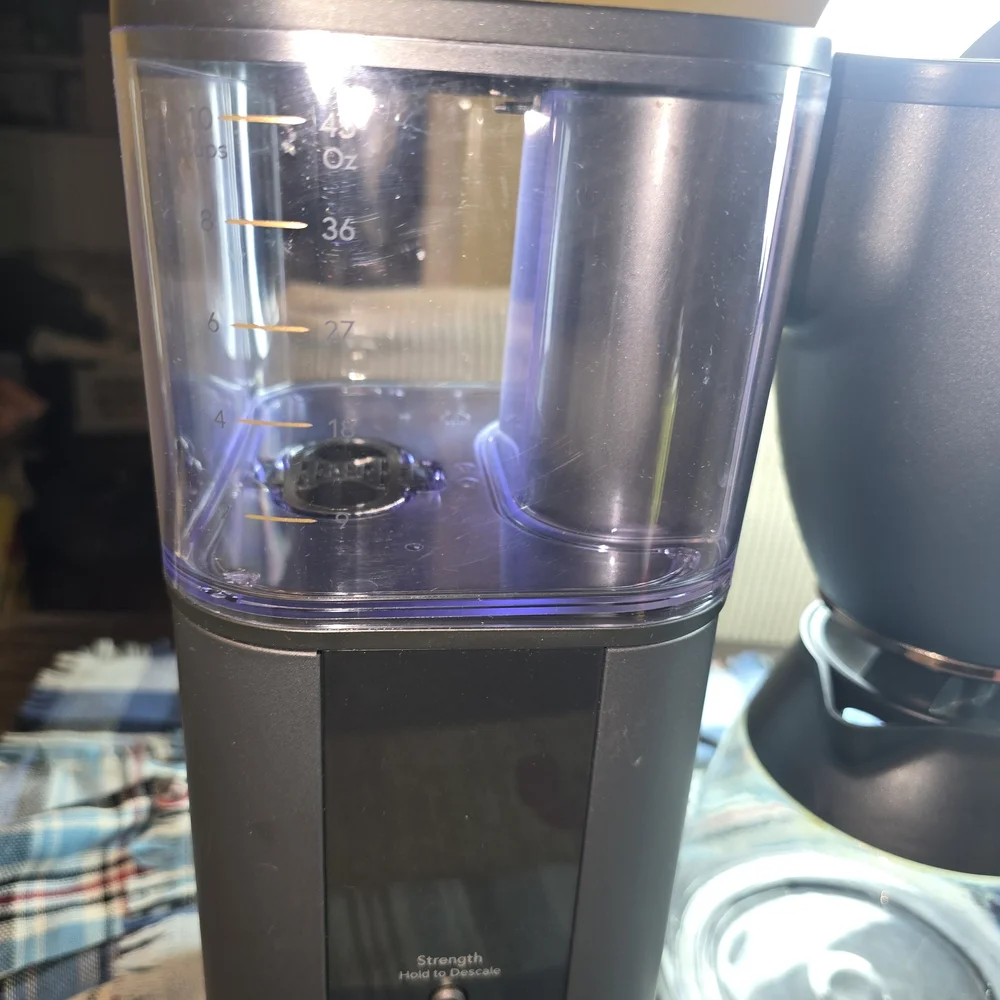 Williams Sonoma Matte Black Drip Coffee Brewer with Glass Carafe